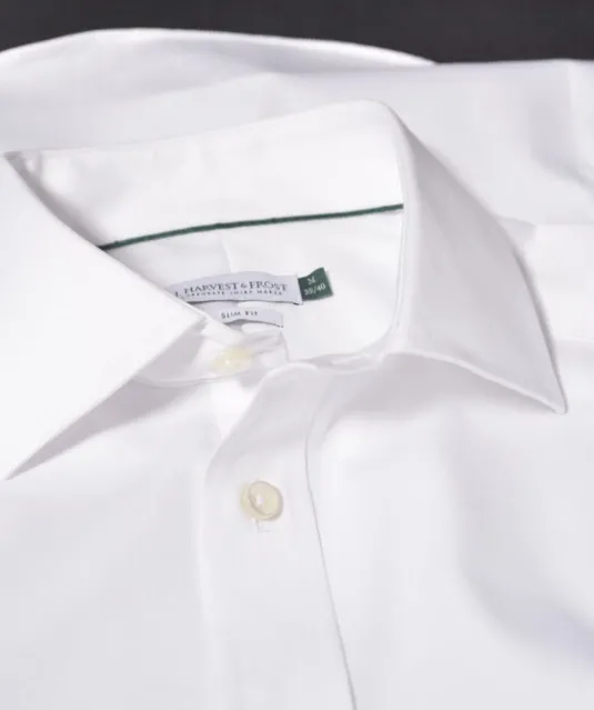 Green Bow 01  Hemd Slim Fit Heren Wit