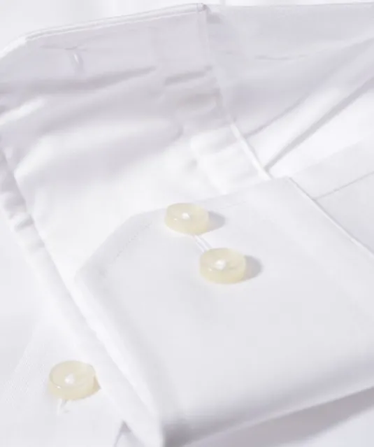 Green Bow 01  Hemd Slim Fit Heren Wit