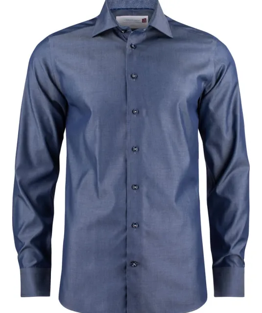 Red Bow 120  Hemd Slim Fit Heren Blauw gestreept