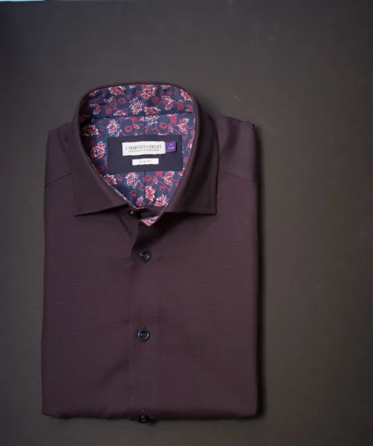 Purple Bow 142  Hemd Slim Fit Heren Paars