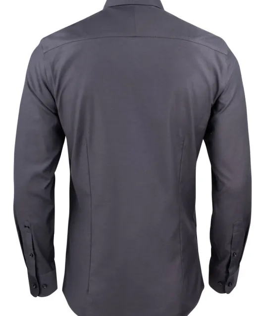 Purple Bow 142  Hemd Slim Fit Heren Grijs