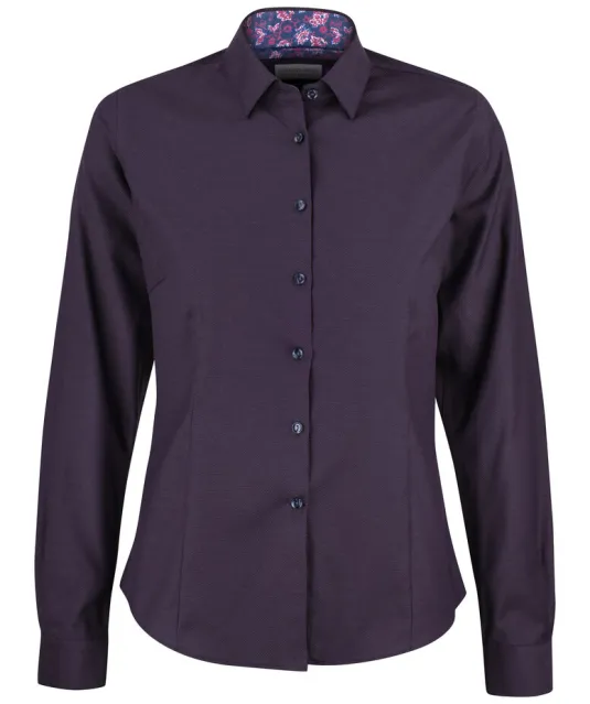 Purple Bow 142  Hemd Dames Paars