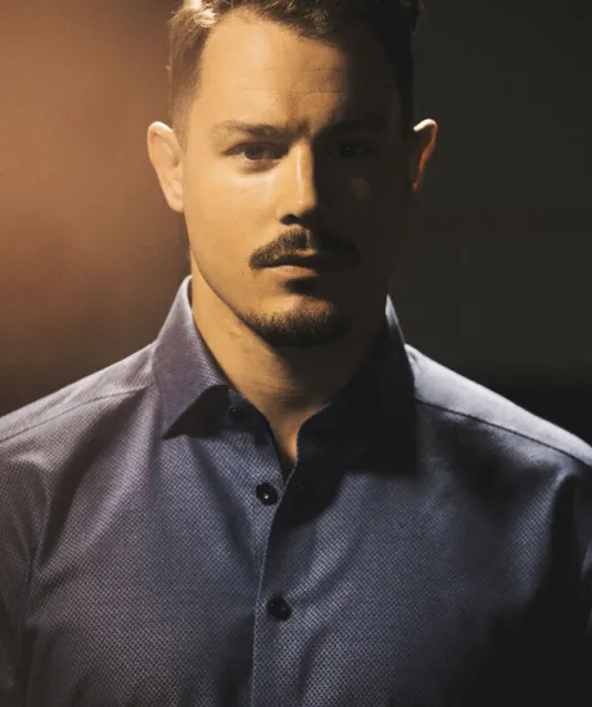 Purple Bow 144 Hemd Slim Fit Heren Lichtblauw