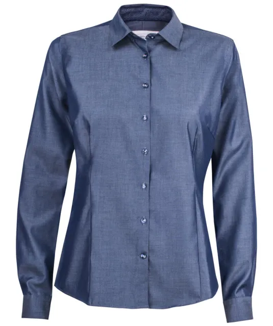 Red Bow 120 Hemd Dames Blauw gestreept