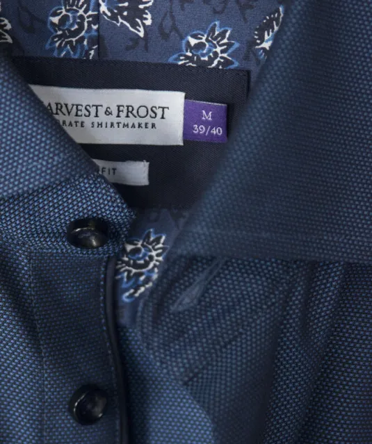 Purple Bow 142  Hemd Regular Fit Heren Lichtblauw