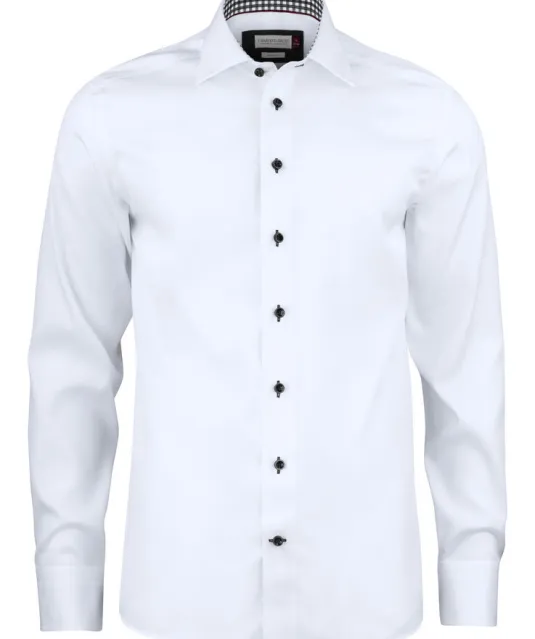 Red Bow 20  Hemd Regular Fit Heren Wit/marine