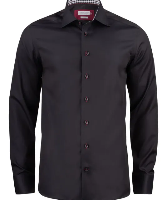 Red Bow 20  Hemd Slim Fit Heren Zwart/rood