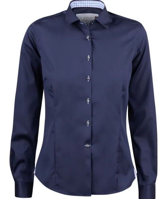 Red Bow 20 Hemd Dames Wit/marine