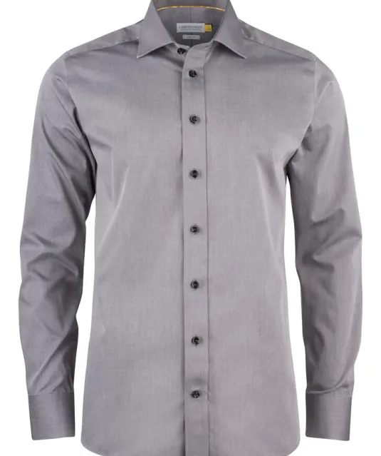 Yellow Bow 50  Hemd Slim Fit Heren Grijs mélée