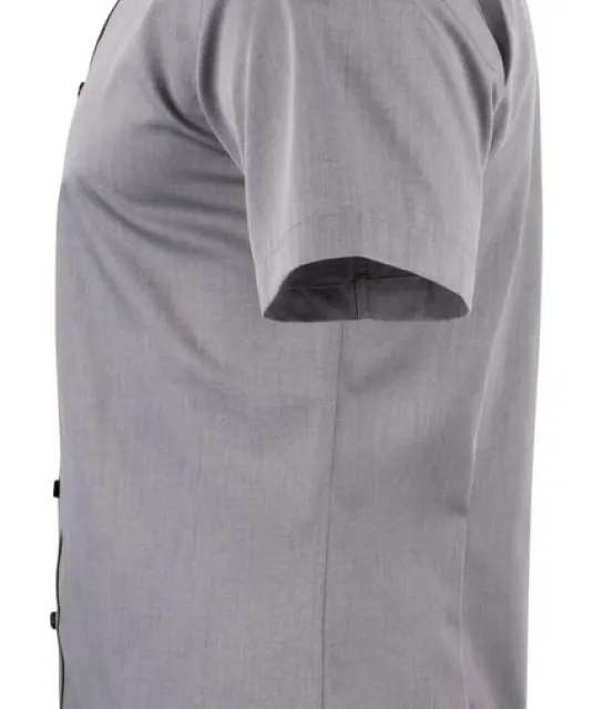 Yellow Bow 50 S/S Hemd Slim Fit Heren Grijs mélée