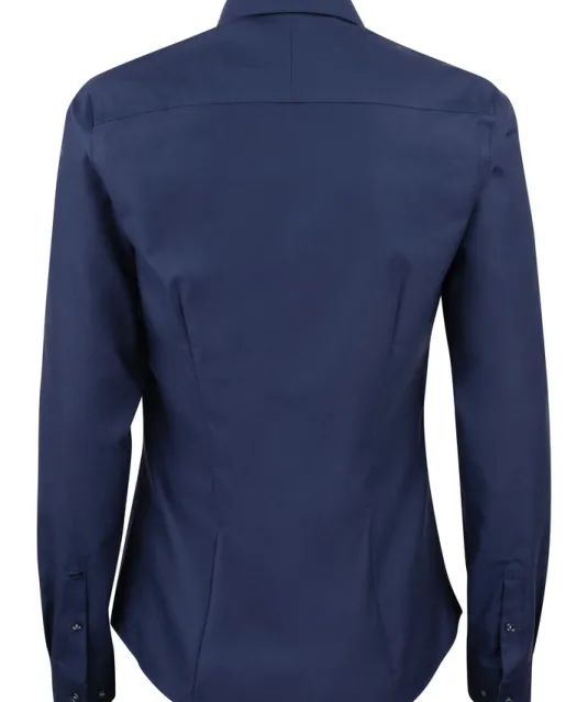 Red Bow 121  Hemd Dames Marine