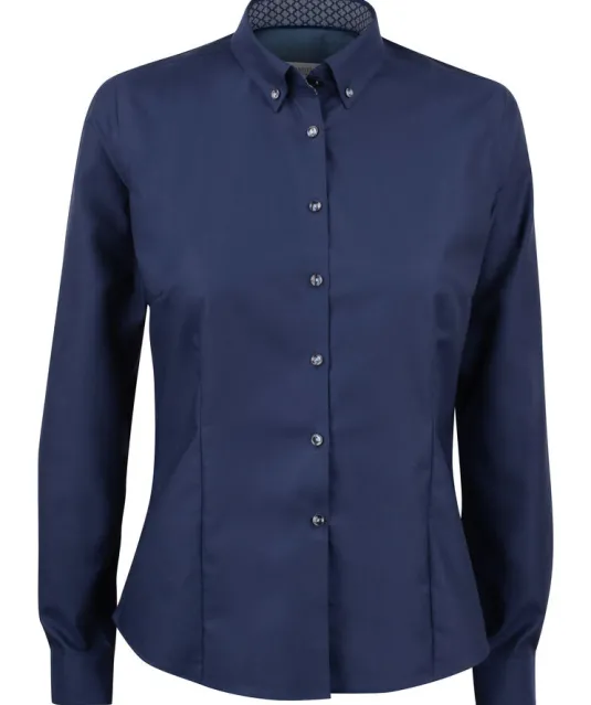 Red Bow 121  Hemd Dames Marine