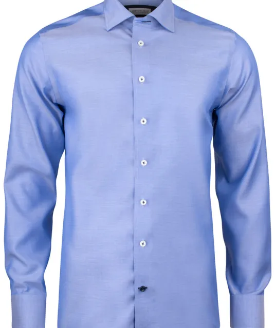 Red Bow 122  Hemd Slim Fit Heren Middenblauw