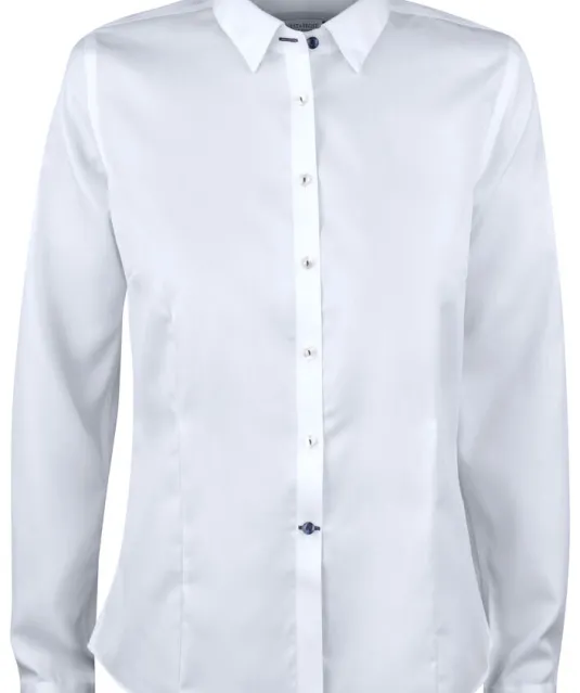 Red Bow 122  Hemd Dames Wit