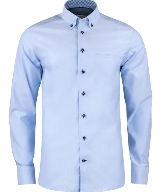 Red Bow 121  Hemd Regular Fit Heren Lichtblauw