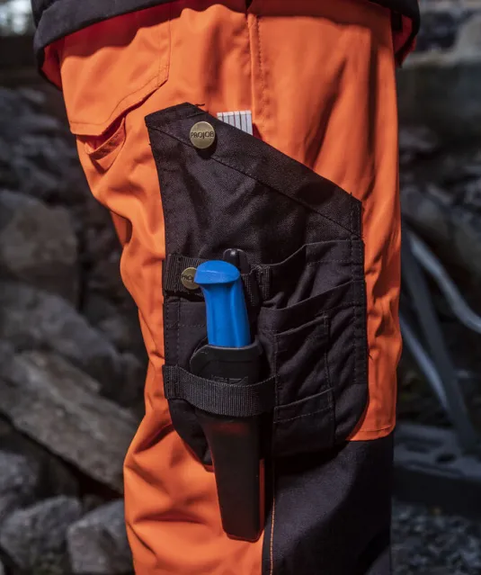 6514 GEVOERDE SIGNALISATIEREGENBROEK EN ISO 20471 KLASSE 2 Geel