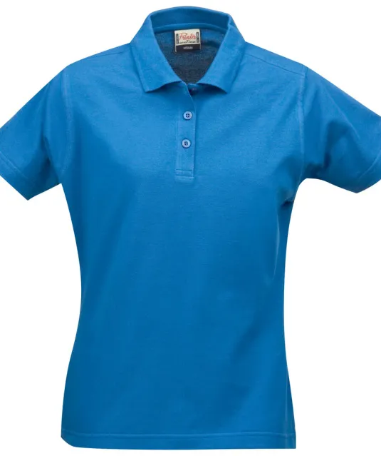 Surf Polo Pique Dames Oceaan blauw