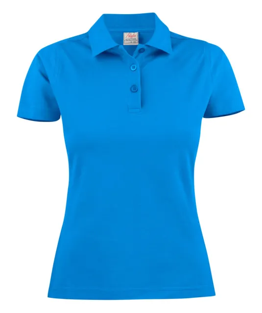Surf Polo Pique Dames Oceaan blauw