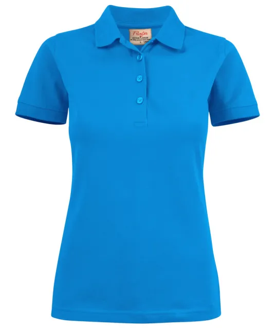 Surf Stretch Polo Pique Dames Oceaan blauw