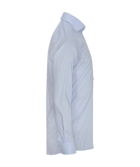 Yellow Bow 53  Hemd Regular Fit Heren Lichtblauw