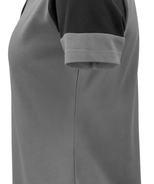 Prime Polo Dames Staalgrijs/zwart