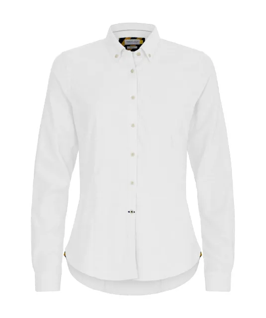 Yellow Bow 54  Hemd Dames Wit