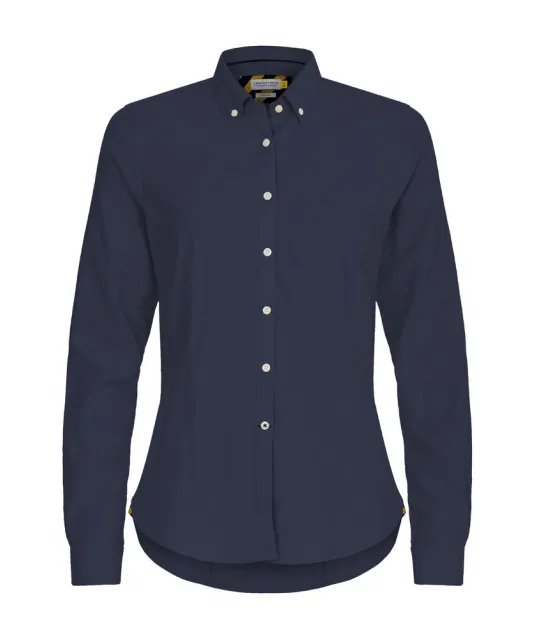 Yellow Bow 54  Hemd Dames Marine