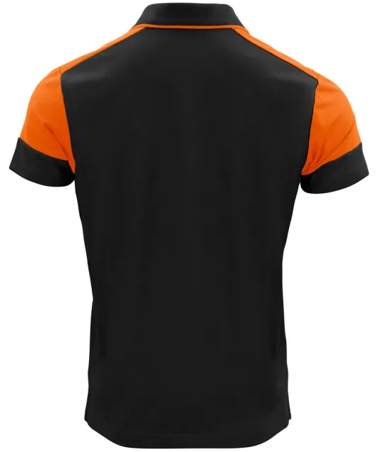 Prime Polo Heren Zwart/oranje