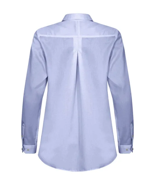 Green Bow 01  Hemd Relaxed Fit Dames Lichtblauw