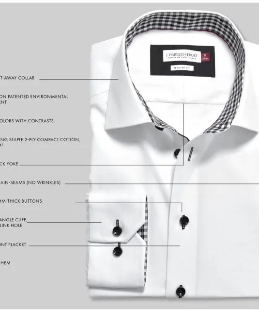 Red Bow 20  Hemd Regular Fit Heren Wit/marine