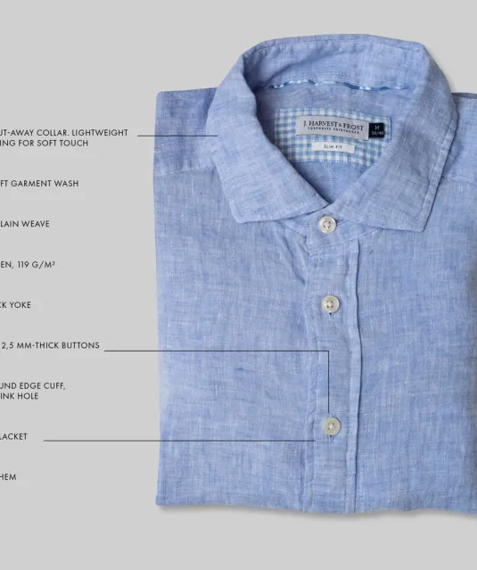 Indigo Bow 33  Hemd Slim Fit Heren Wit