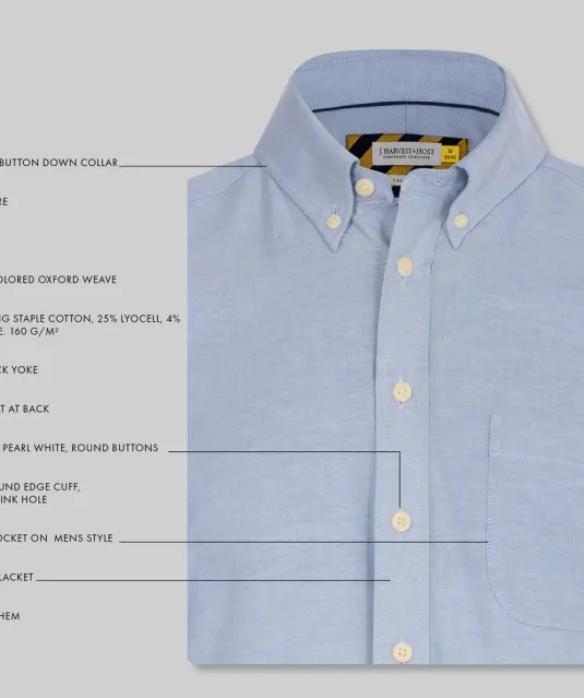 Yellow Bow 54  Hemd Slim Fit Heren Wit