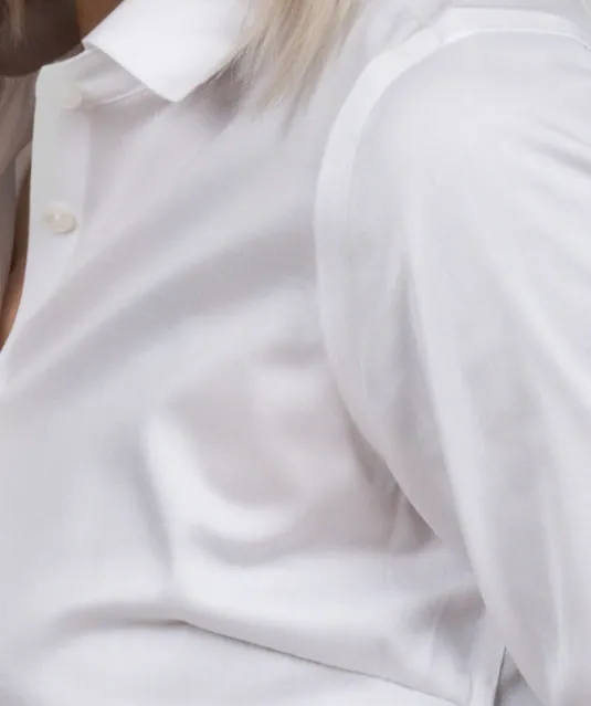 Green Bow 01  Hemd Dames Wit