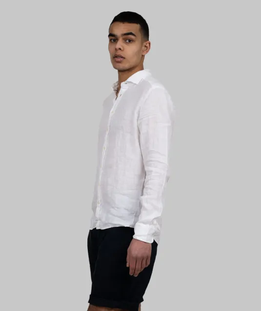 Indigo Bow 33  Hemd Slim Fit Heren Wit