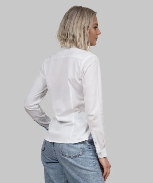 Indigo Bow 34  Hemd Dames Wit