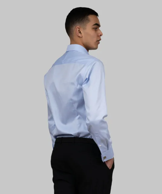 Black Bow 60  Hemd Slim Fit Heren Lichtblauw