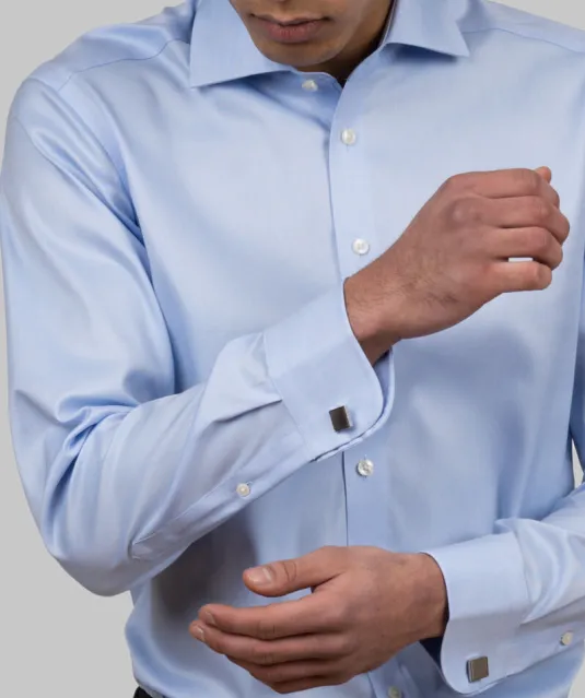 Black Bow 60  Hemd Slim Fit Heren Lichtblauw