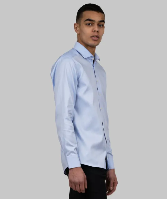 Black Bow 60  Hemd Slim Fit Heren Lichtblauw