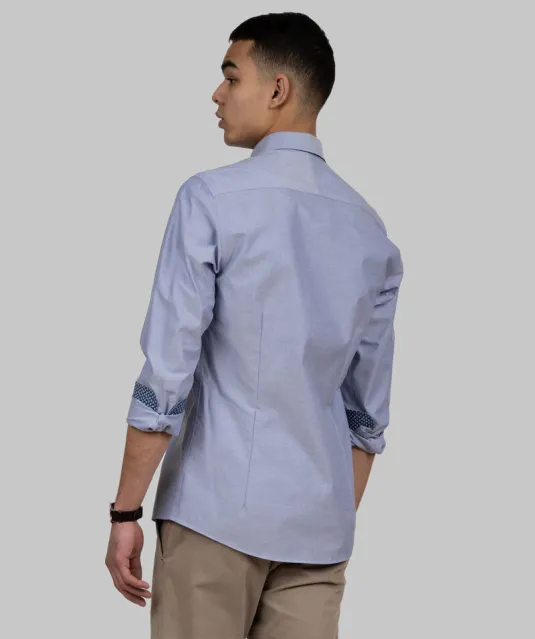 Red Bow 121  Hemd Slim Fit Heren Blauw