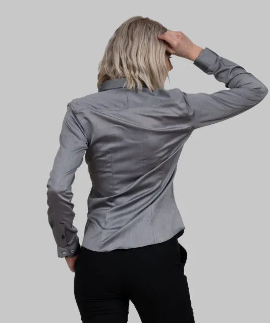 Red Bow 122  Hemd Dames Grijs