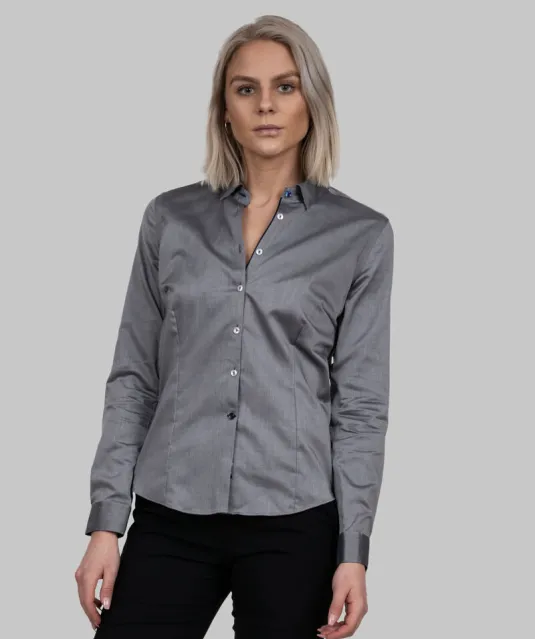 Red Bow 122  Hemd Dames Grijs