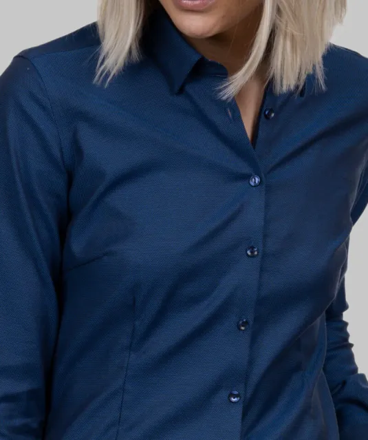 Purple Bow 142  Hemd Dames Lichtblauw