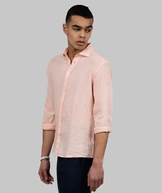 Indigo Bow 33  Hemd Slim Fit Heren Oranje