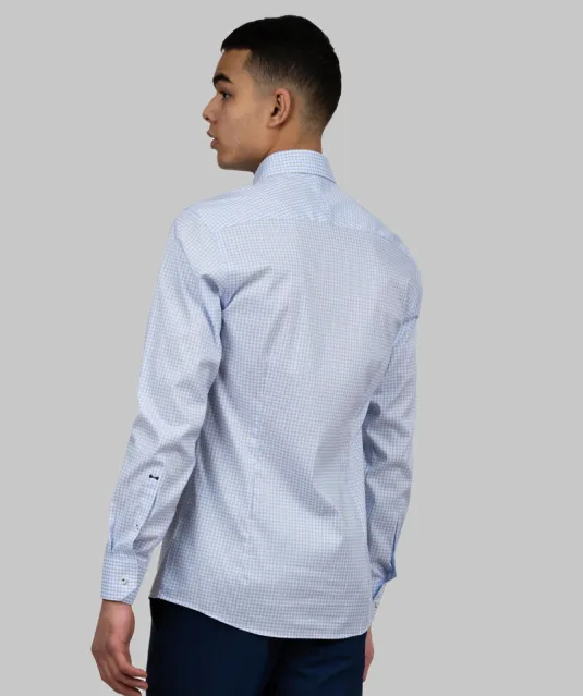 Yellow Bow 53  Hemd Slim Fit Heren Lichtblauw