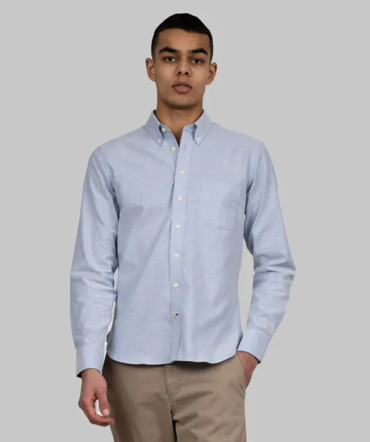 Yellow Bow 54  Hemd Slim Fit Heren Lichtblauw