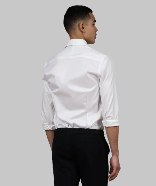 Black Bow 60  Hemd Slim Fit Heren Wit