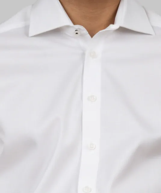 Black Bow 60  Hemd Slim Fit Heren Wit