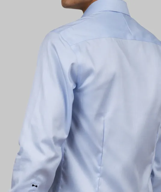 Black Bow 60  Hemd Slim Fit Heren Lichtblauw