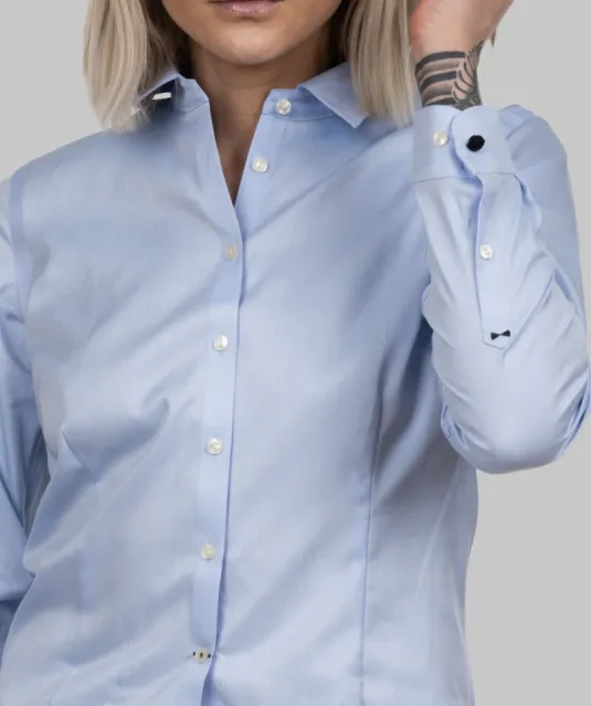 Black Bow 60  Hemd Dames Lichtblauw
