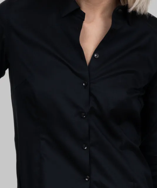 Black Bow 60  Hemd Dames Zwart
